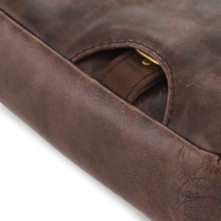  Универсальный кожаный портфель "Диего" (темно-коричневый антик) 